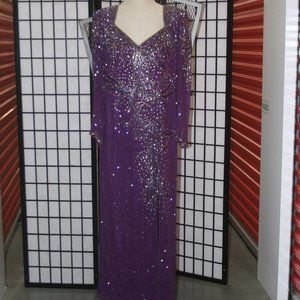 Long Beaded Show Gown
